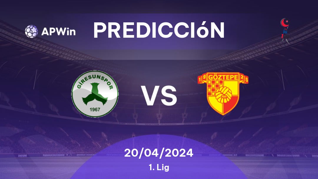 Predicciones Giresunspor vs Göztepe: 20/04/2024 - Turquía 1. Lig