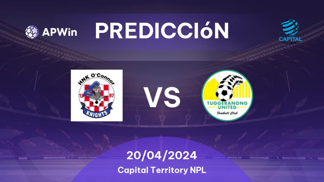 Predicciones O'Connor Knights vs Tuggeranong United: 20/04/2024 - Australia Capital Territory NPL