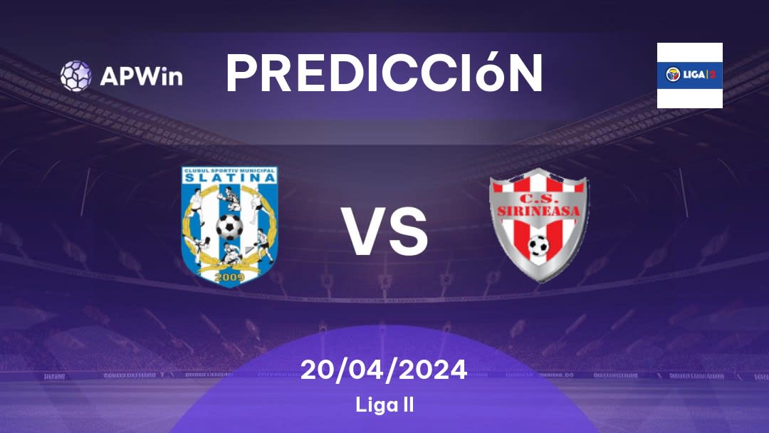 Predicciones Slatina vs Energeticianul: 20/04/2024 - Rumania Liga II