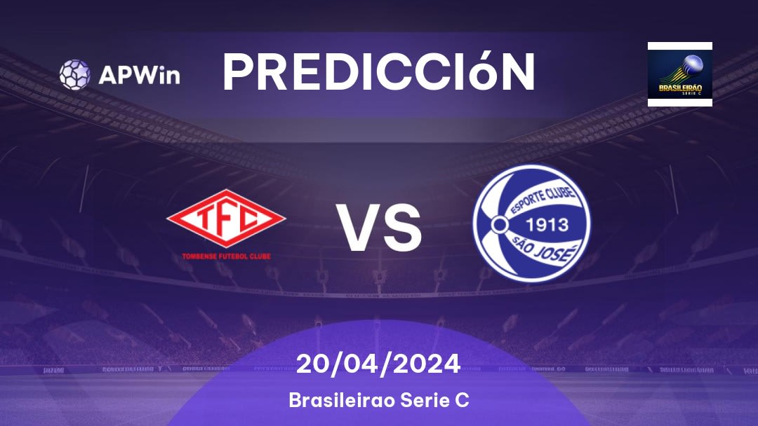 Predicciones Tombense vs EC São José: 20/04/2024 - Brasil Brasileirão Série C