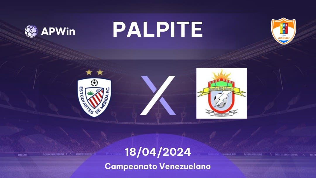 Palpite Estudiantes Mérida x Rayo Zuliano: 18/04/2024 - Campeonato Venezuelano