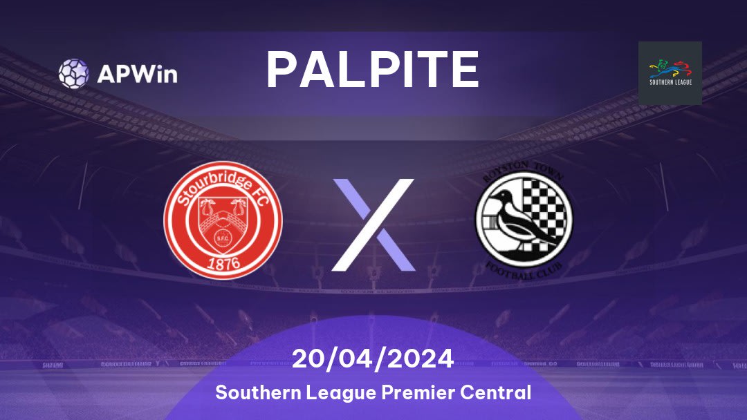 Palpite Stourbridge x Royston Town: 20/04/2024 - Southern League Premier Central