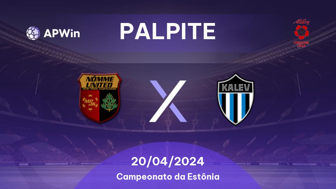 Palpite Nõmme United x Tallinna Kalev: 20/04/2024 - Campeonato da Estônia