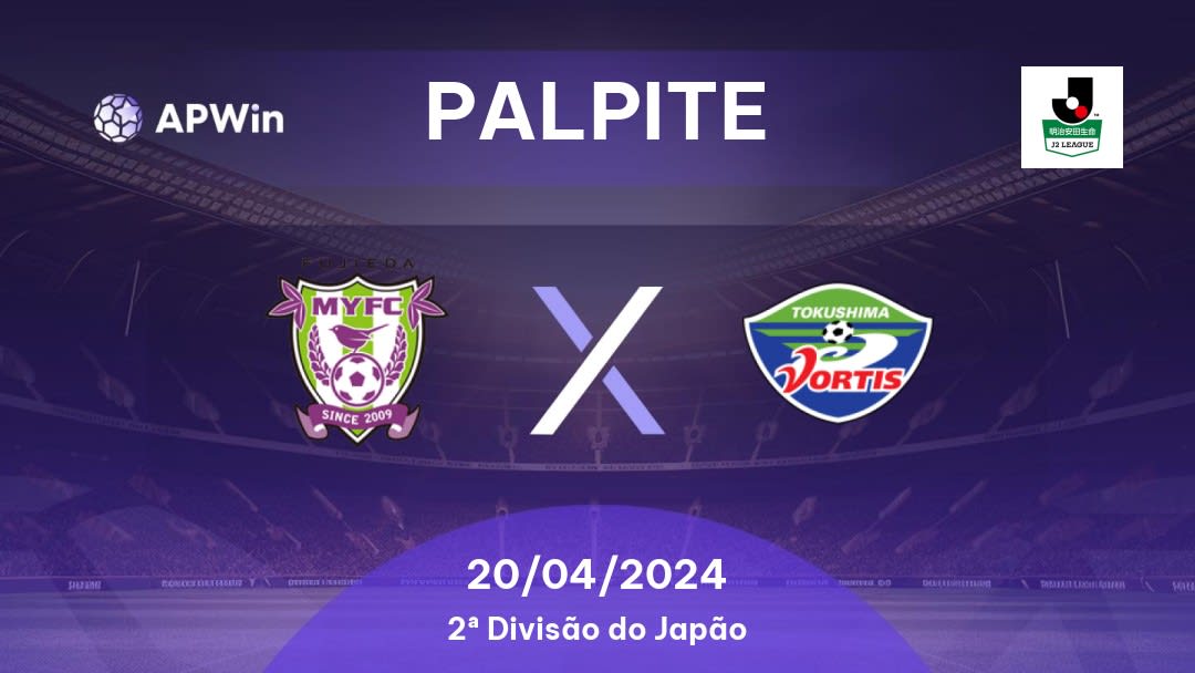 Palpite Fujieda MYFC x Tokushima Vortis: 20/04/2024 - 2ª Divisão do Japão