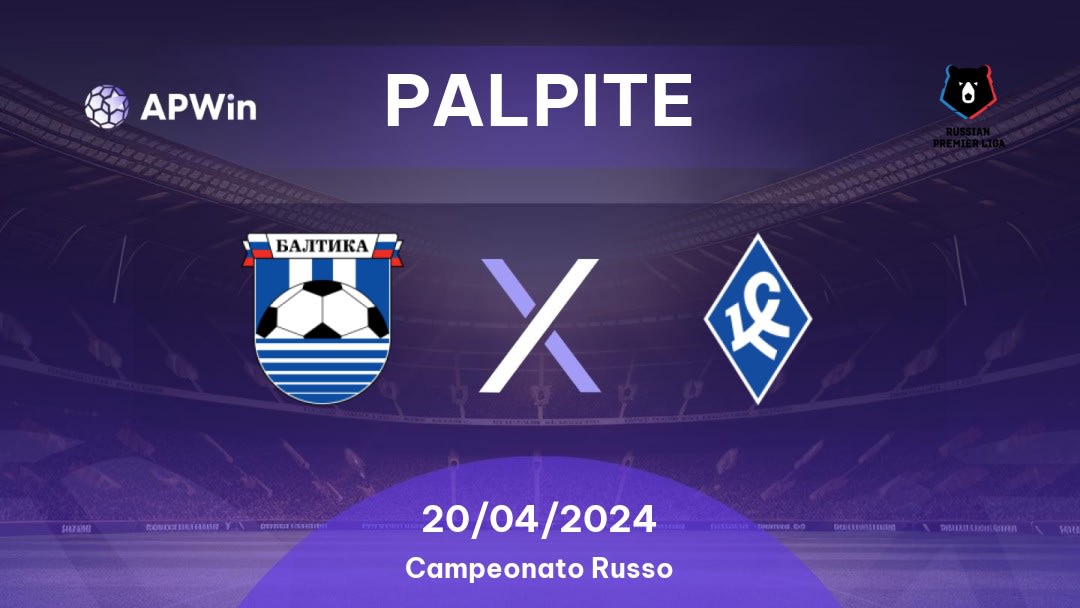 Palpite Baltika x Krylya Sovetov: 20/04/2024 - Campeonato Russo