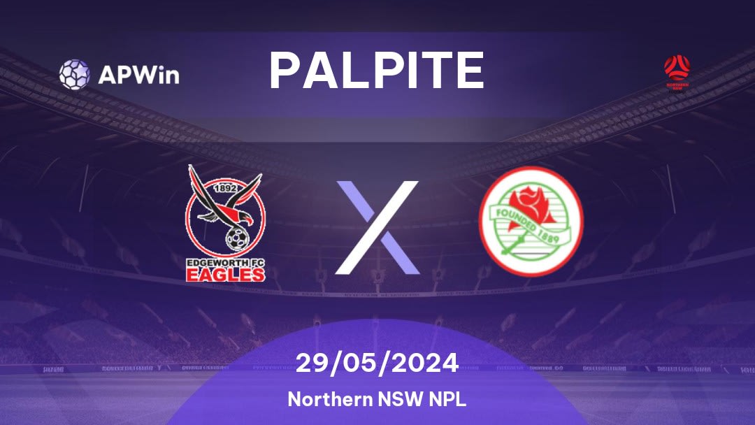 Palpite Edgeworth Eagles x Adamstown Rosebuds: 20/04/2024 - Northern NSW NPL