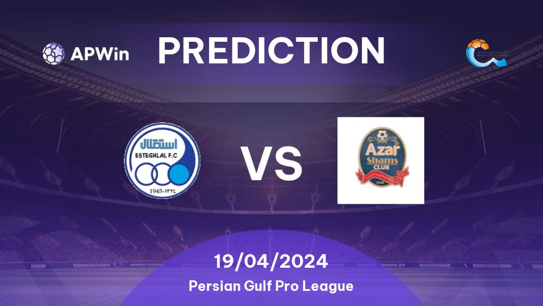 Esteghlal vs Shams Azar Qazvin Betting Tips: 19/04/2024 - Matchday 24 - Iran Persian Gulf Pro League