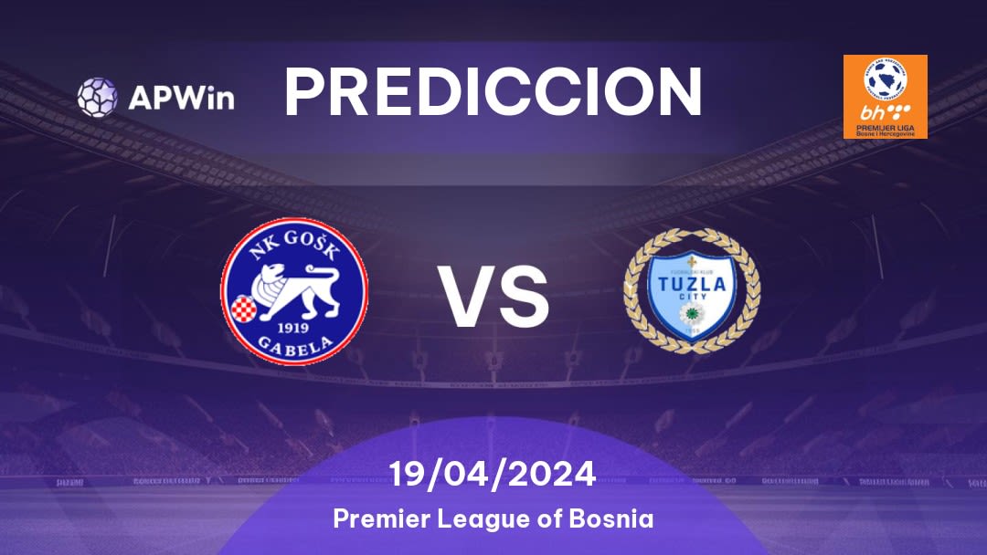 Predicciones GOŠK Gabela vs FK Tuzla City: 19/04/2024 - Bosnia y Herzegovina Premier League of Bosnia