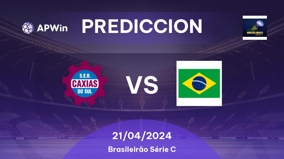Predicciones Caxias vs Athletic Club: 20/04/2024 - Brasil Brasileirão Série C