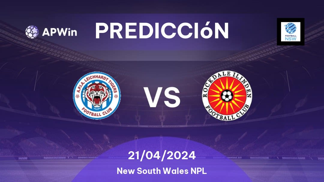 Predicciones APIA Leichhardt Tigers vs Rockdale City Suns: 12/02/2023 - Australia New South Wales NPL