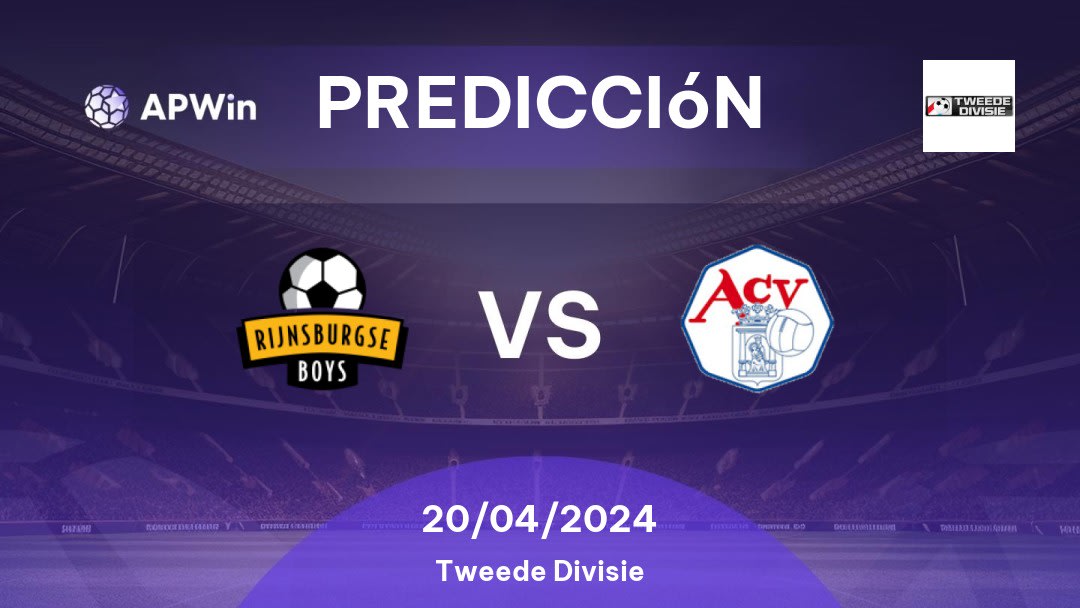 Predicciones Rijnsburgse Boys vs ACV: 20/04/2024 - Países Bajos Tweede Divisie