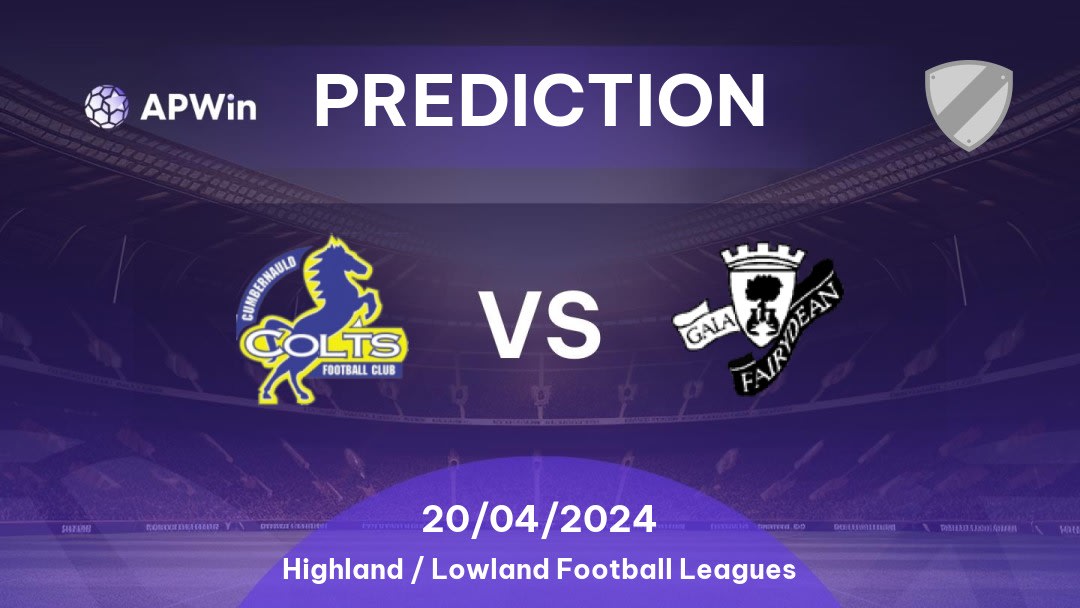 Cumbernauld Colts vs Gala Fairydean Rovers Betting Tips: 20/04/2024 - Matchday 34 - Scotland Highland / Lowland Football Leagues