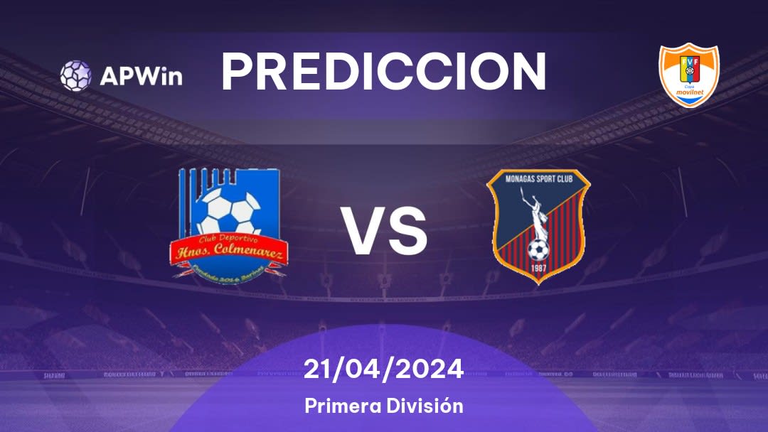 Predicciones Hermanos Colmenares vs Monagas: 21/04/2024 - Venezuela Primera División