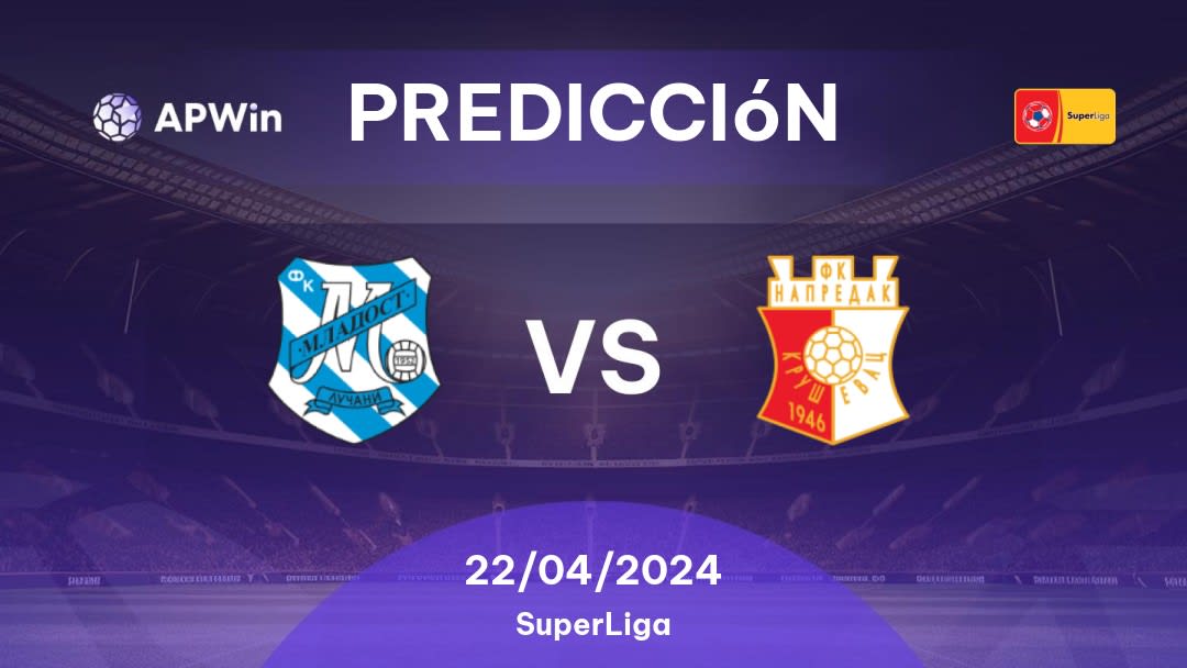 Predicciones Mladost Lučani vs Napredak: 22/04/2024 - Serbia SuperLiga