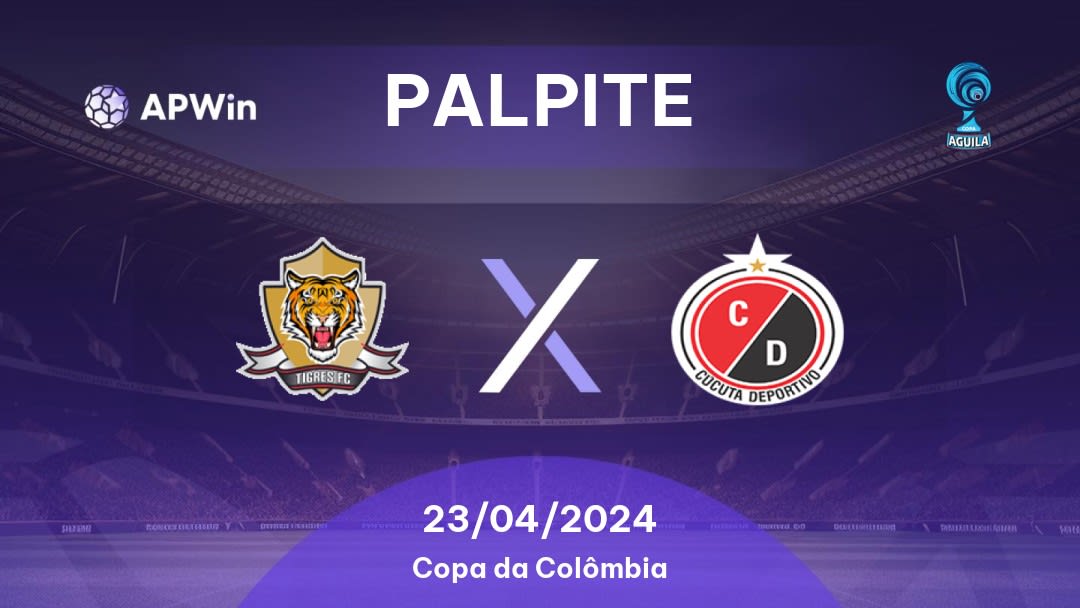 Palpite Tigres x Cúcuta Deportivo: 19/04/2024 - 2ª Divisão da Colômbia