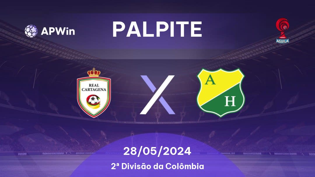 Palpite Real Cartagena x Atlético Huila: 24/04/2024 - Copa da Colômbia