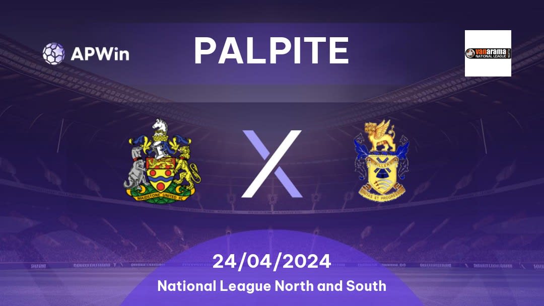 Palpite Maidstone United x Aveley: 24/04/2024 - National League North and South