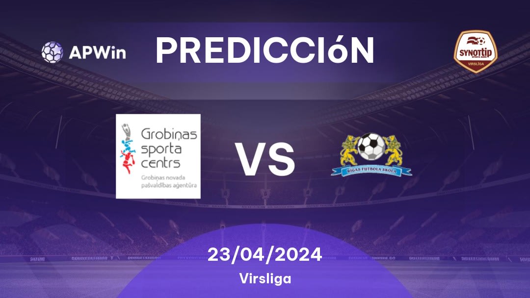 Predicciones Grobiņa vs Rīgas FS: 22/04/2024 - Letonia Virsliga