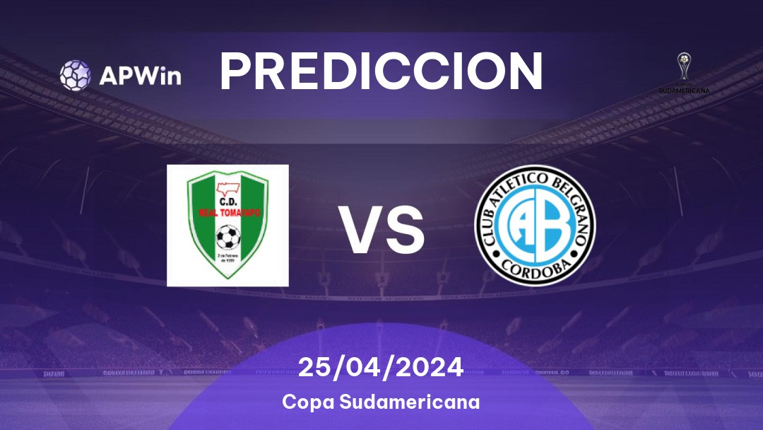 Predicciones Real Tomayapo vs Belgrano: 25/04/2024 - Sudamerica Copa Sudamericana