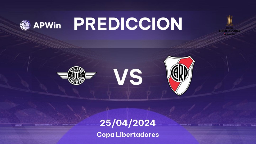 Predicciones Libertad vs River Plate: 25/04/2024 - Sudamerica Copa Libertadores