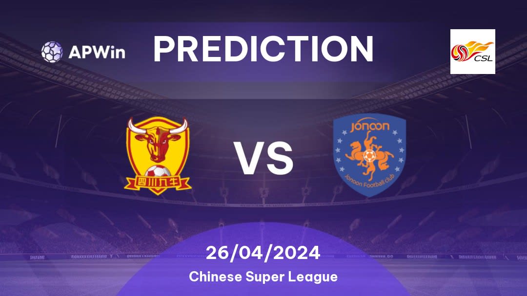 Sichuan Jiuniu vs Qingdao Jonoon Betting Tips: 26/04/2024 - Matchday 8 - China Chinese Super League