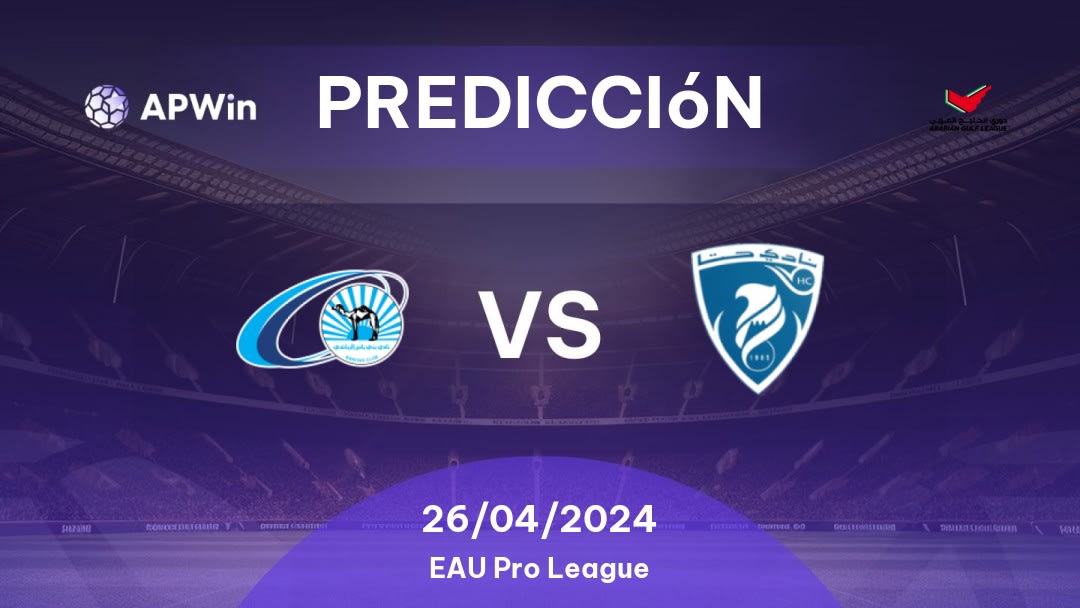 Predicciones Bani Yas vs Hatta: 26/04/2024 - EAU Gulf League