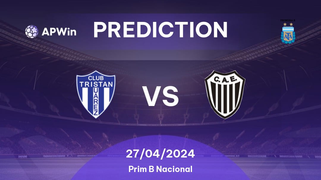 Tristán Suárez vs Estudiantes Caseros Betting Tips: 27/04/2024 - Matchday 13 - Argentina Prim B Nacional