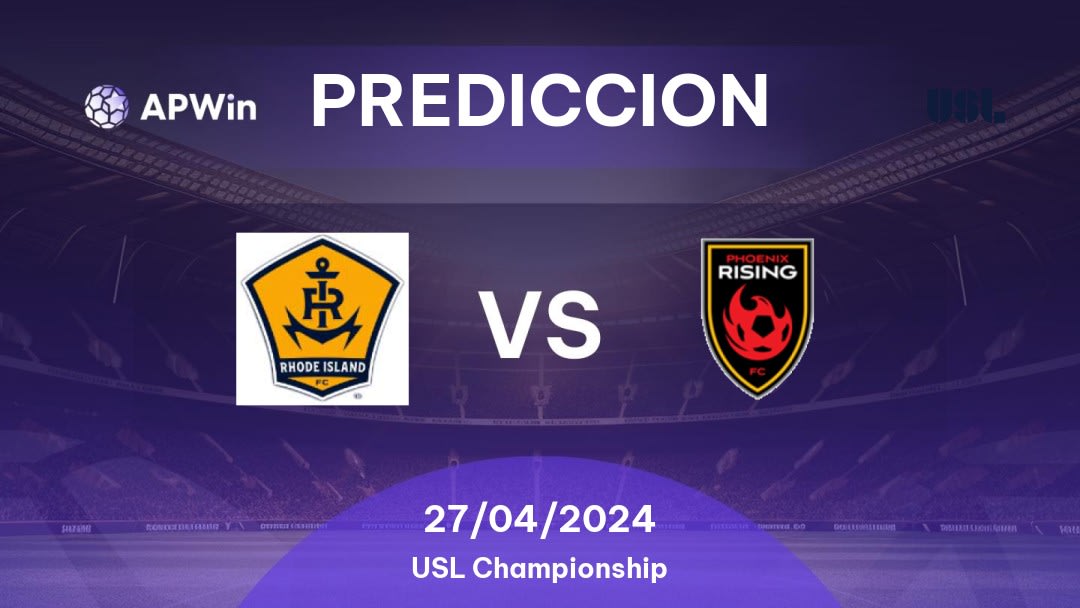 Predicciones Rhode Island vs Phoenix Rising: 26/04/2024 - Estados Unidos de América USL Championship