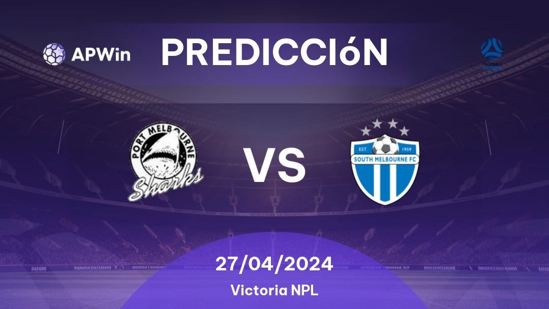 Predicciones Port Melbourne vs South Melbourne: 27/04/2024 - Australia Victoria NPL