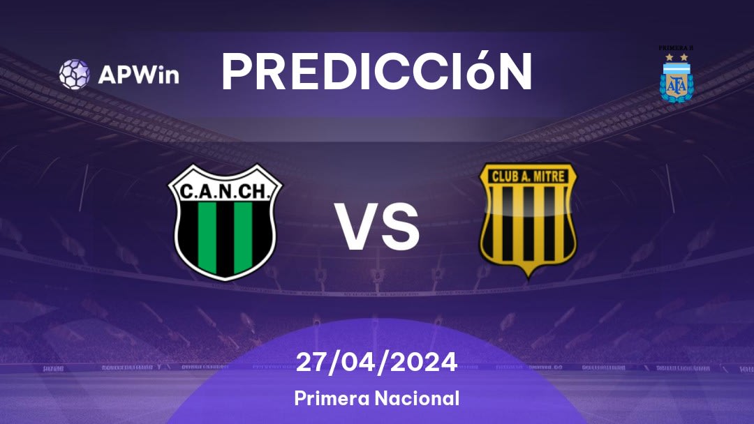 Predicciones Nueva Chicago vs Club Atlético Mitre: 27/04/2024 - Argentina Primera B Nacional