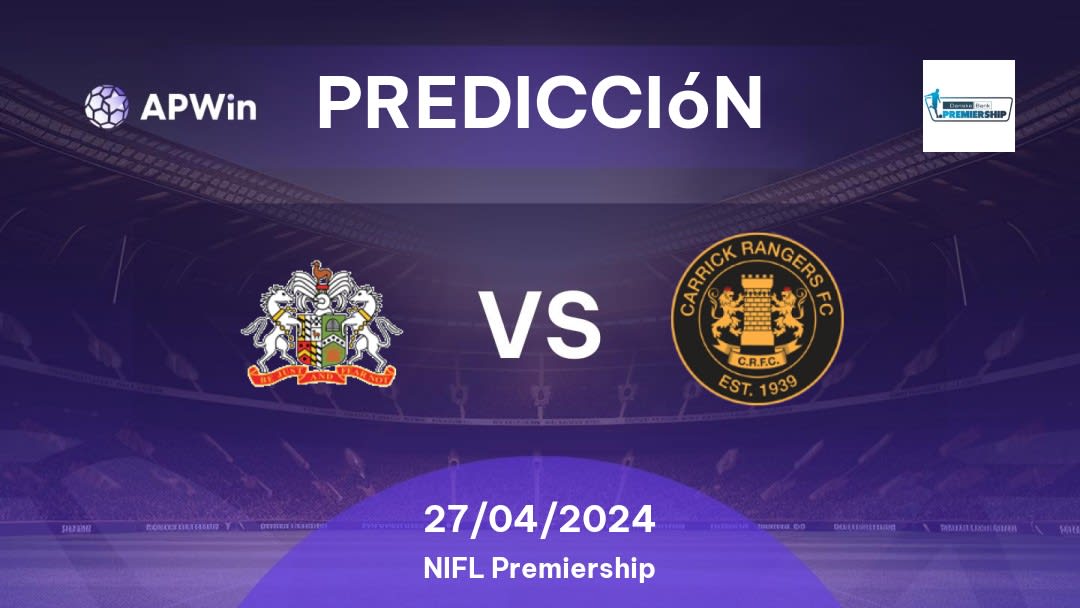 Predicciones Glenavon vs Carrick Rangers: 27/04/2024 - Irlanda del Norte NIFL Premiership