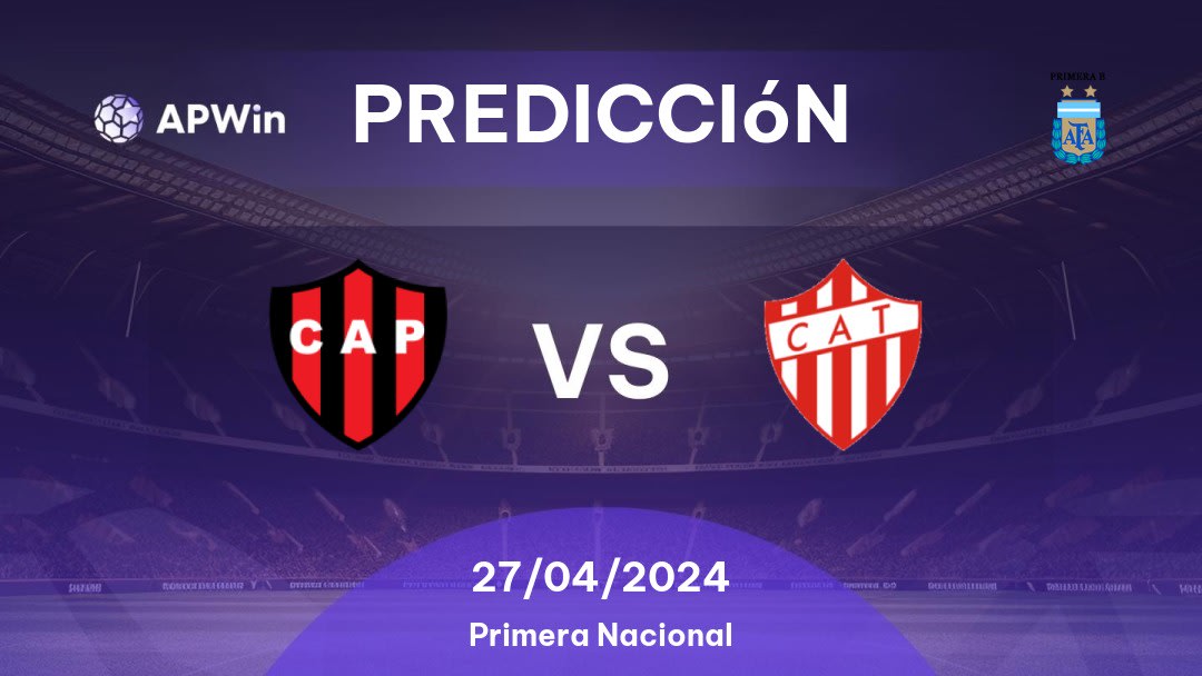 Predicciones Patronato vs Talleres Remedios: 27/04/2024 - Argentina Primera B Nacional