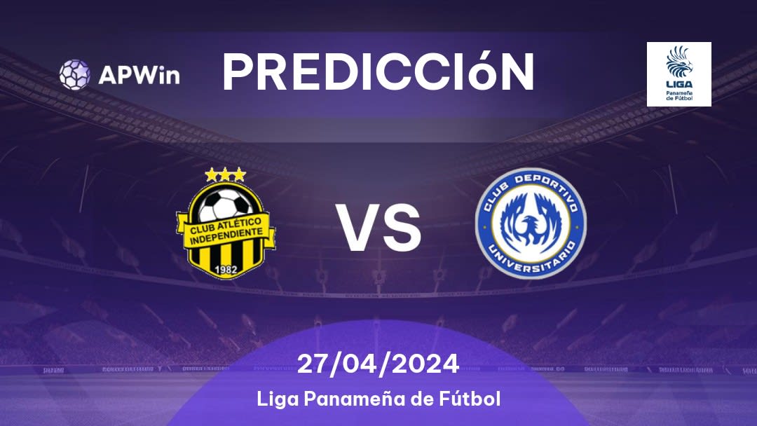 Predicciones CA Independiente de La Chorrera vs Universitario: 27/04/2024 - Panamá LPF