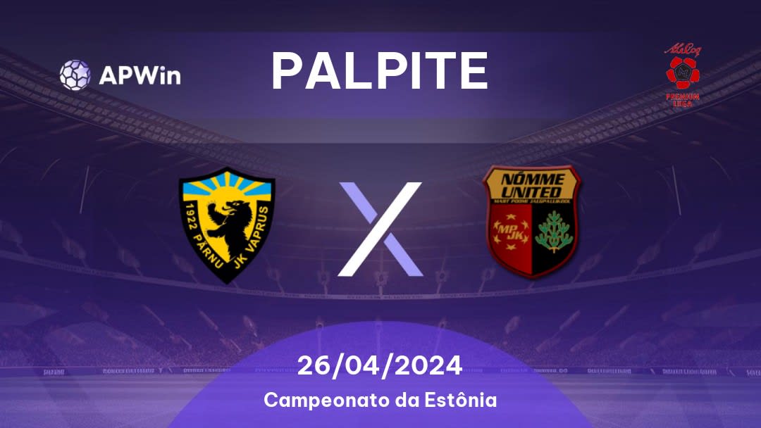 Palpite Vaprus x Nõmme United: 26/04/2024 - Campeonato da Estônia