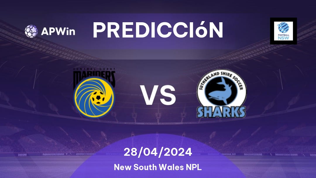 Predicciones Central Coast II vs Sutherland Sharks: 28/04/2024 - Australia New South Wales NPL