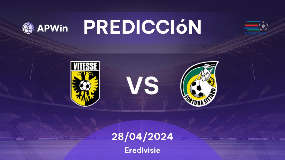 Predicciones Vitesse vs Fortuna Sittard: 28/04/2024 - Países Bajos Eredivisie