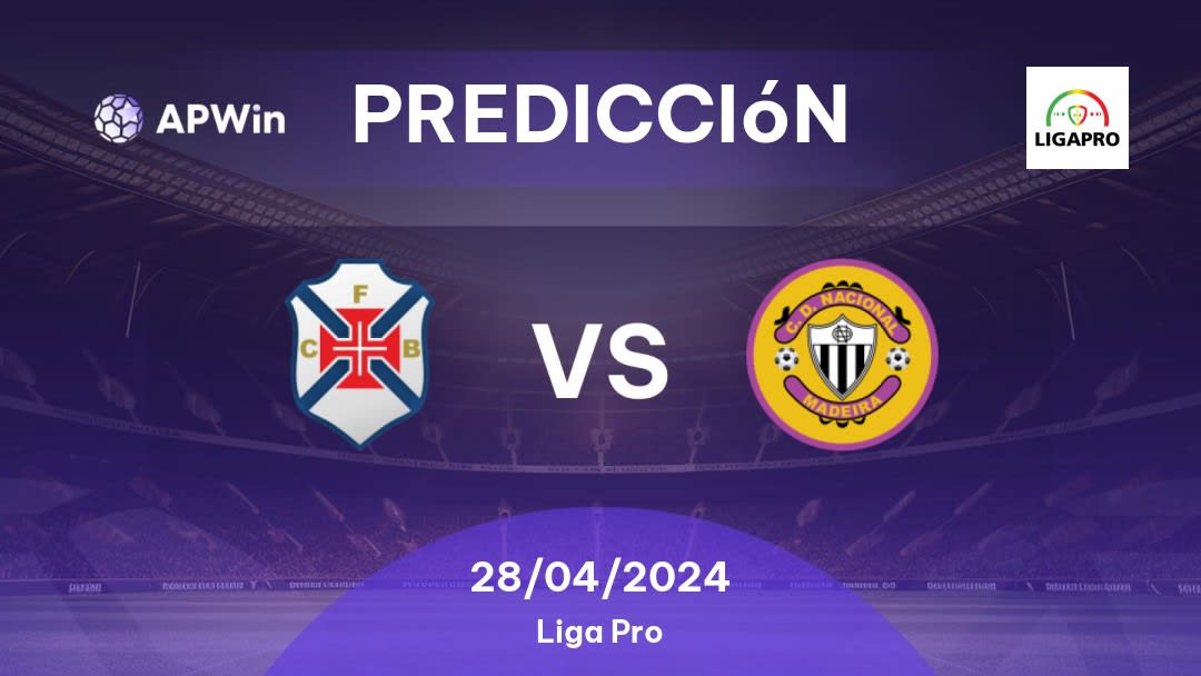 Predicciones CF Os Belenenses vs CD Nacional: 28/04/2024 - Portugal Liga Pro