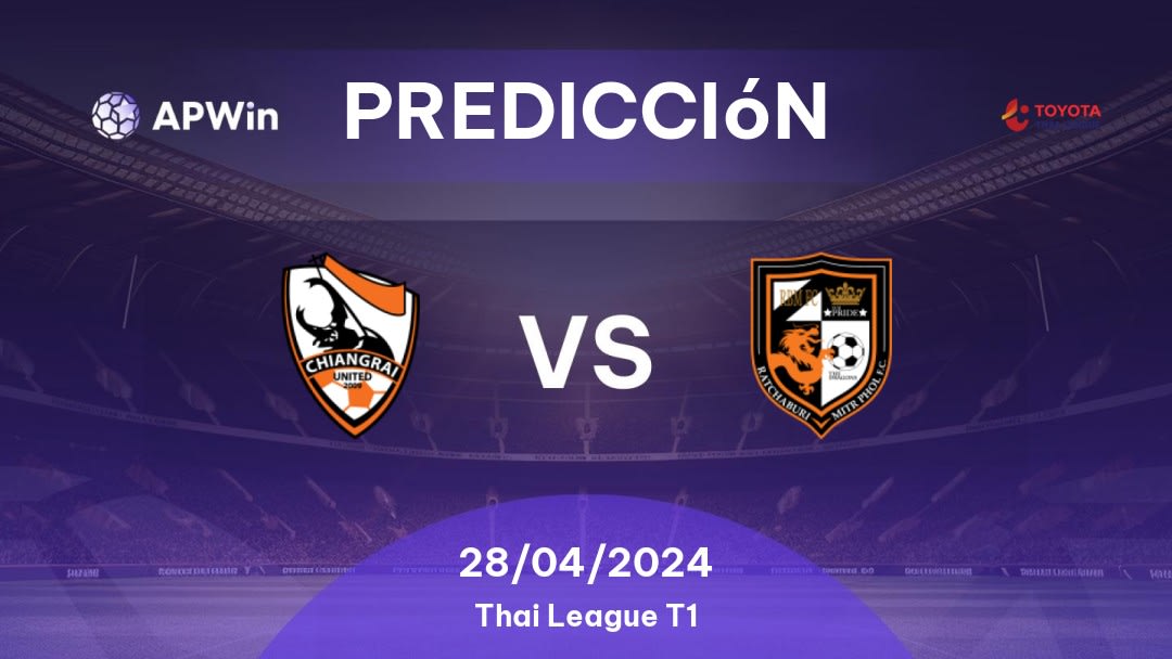 Predicciones Chiangrai United vs Ratchaburi: 28/04/2024 - Tailandia Thai League T1