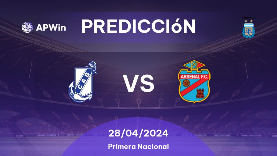 Predicciones Guillermo Brown vs Arsenal de Sarandí: 28/04/2024 - Argentina Primera B Nacional