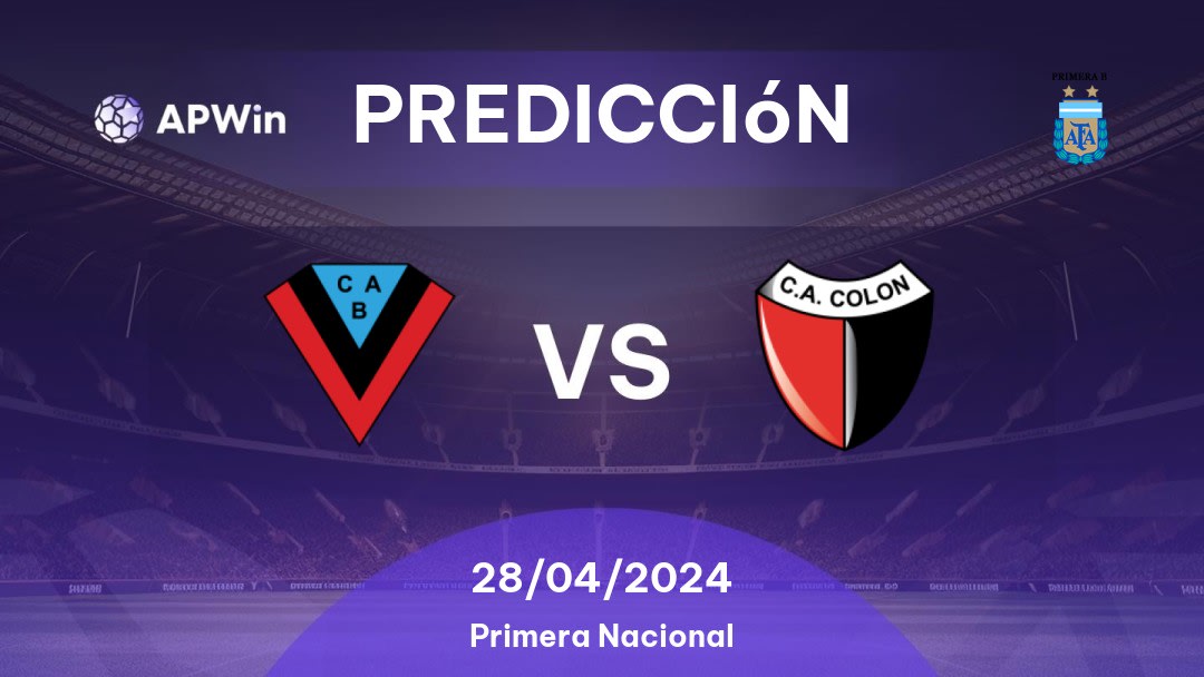 Predicciones Brown de Adrogué vs Colón: 28/04/2024 - Argentina Primera B Nacional