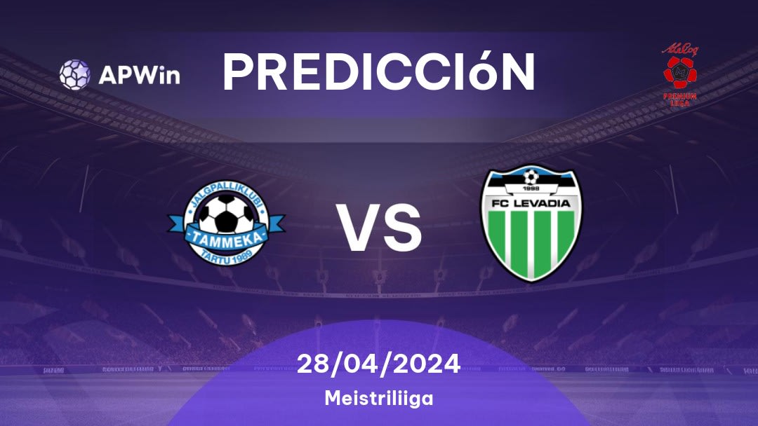 Predicciones Tammeka vs Tallinna FC Levadia: 28/04/2024 - Estonia Meistriliiga