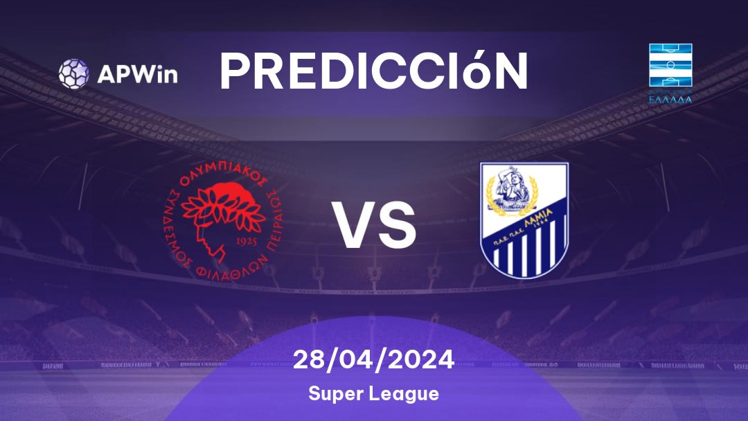 Predicciones Olympiakos Piraeus vs Lamia: 28/04/2024 - Grecia Super League