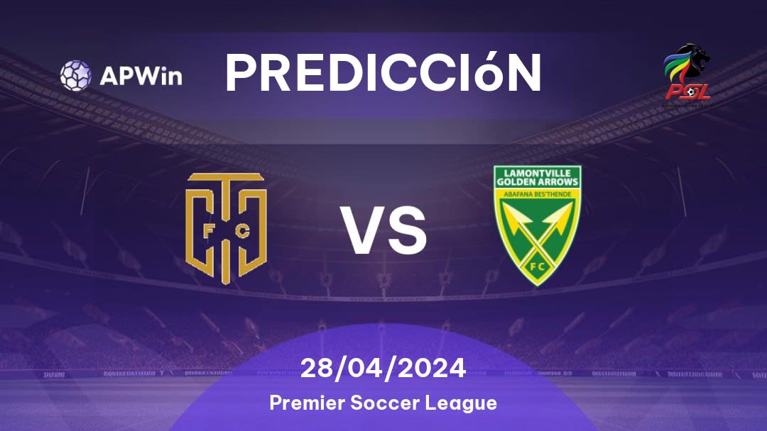 Predicciones Cape Town City vs Golden Arrows: 28/04/2024 - Sudáfrica Premier Soccer League