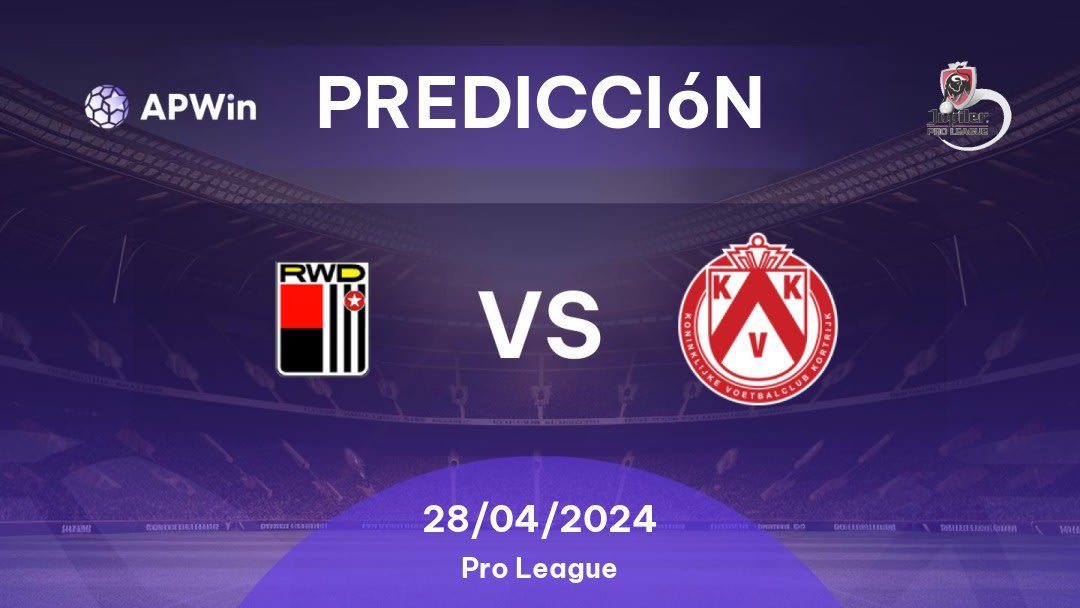 Predicciones RWDM vs KV Kortrijk: 28/04/2024 - Bélgica Pro League