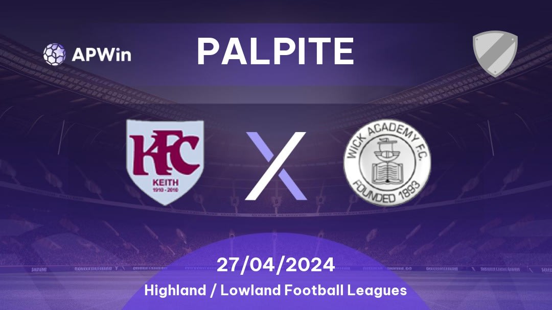 Palpite Keith x Wick Academy: 27/04/2024 - Highland / Lowland Football Leagues