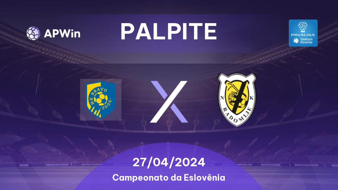 Palpite Bravo x Radomlje: 14/05/2023 - Campeonato da Eslovênia