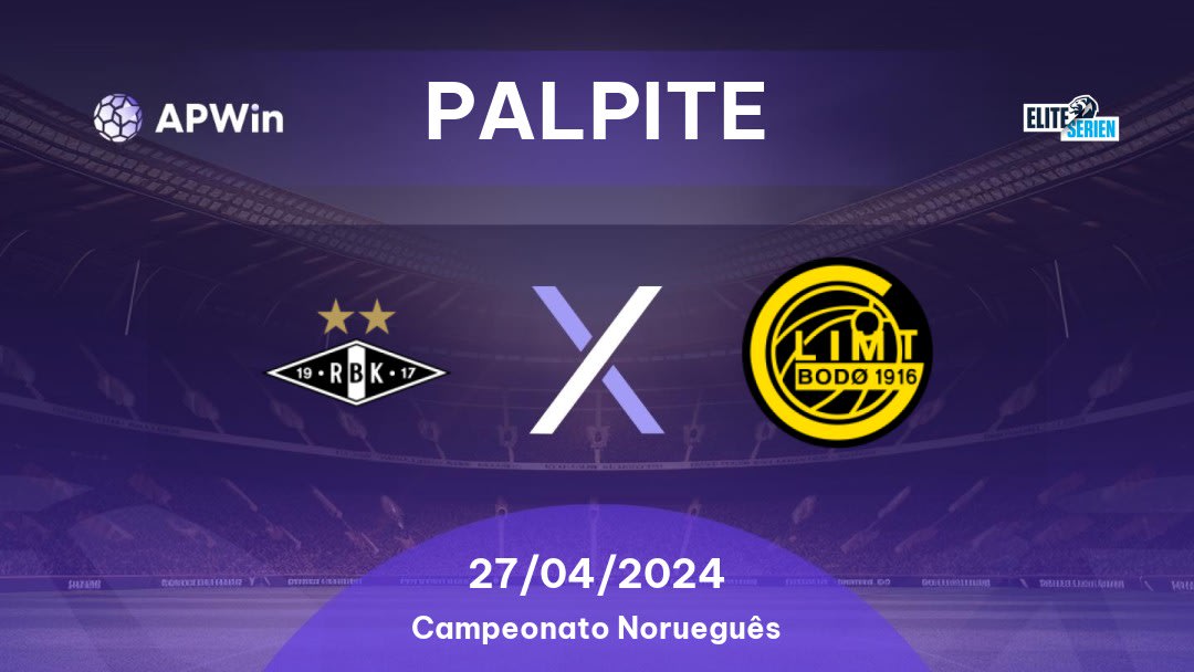 Palpite Rosenborg x Bodo/Glimt: 27/04/2024 - Campeonato Norueguês