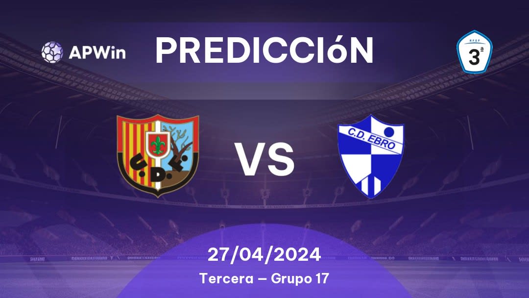 Predicciones Fraga vs CD Ebro: 27/04/2024 - España Tercera — Grupo 17