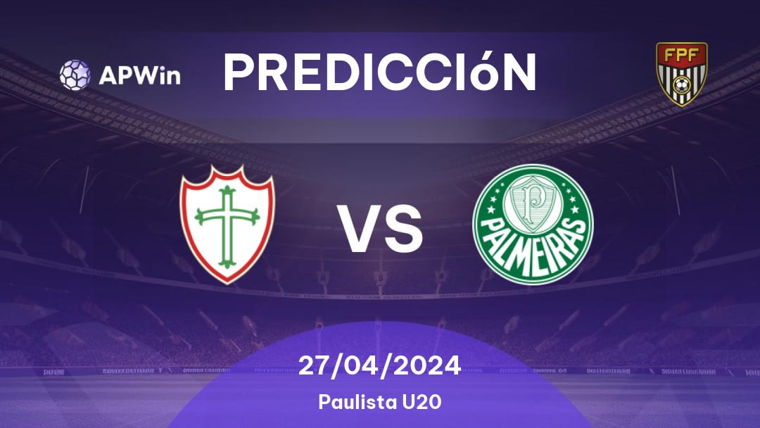 Predicciones Portuguesa Sub-20 vs Palmeiras Sub-20: 10/09/2023 - Brasil Paulista U20