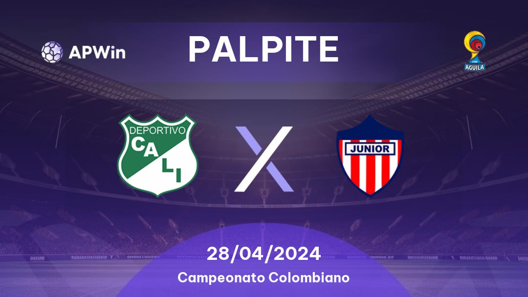 Palpite Deportivo Cali x Junior: 28/04/2024 - Campeonato Colombiano